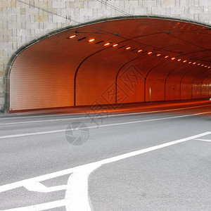 当代的街道城市没有交通的公路拱门和城市隧道空的图片