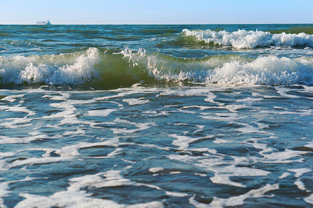 小海浪风景天空是波罗的海浪风景天空是罗的海浪小自然蓝色的夏天图片