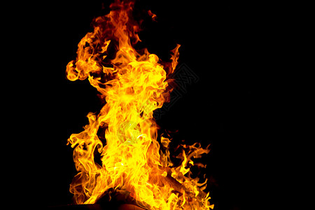 象征黑色背景的红火点照片黑色背景的红火点细节温度图片
