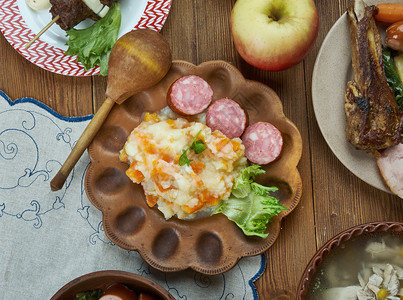 霍奇大杂烩传统的食物高清图片