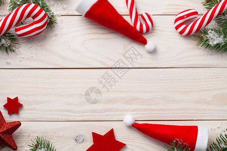 卡片圣诞假日在木制背景上构成的圣诞假日复制空间白色的圣诞节图片