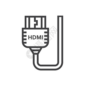 电话收费HDMI适配器图标象征图片