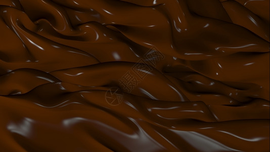 甜焦糖酸奶3D带有蓝色的巧克力背景摘要说明材料奶油设计图片