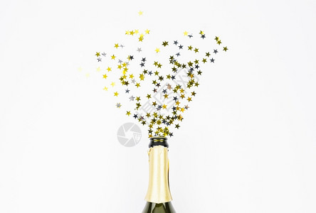 星星瓶水果从瓶中飞来的星光闪身体丰富多彩的背景