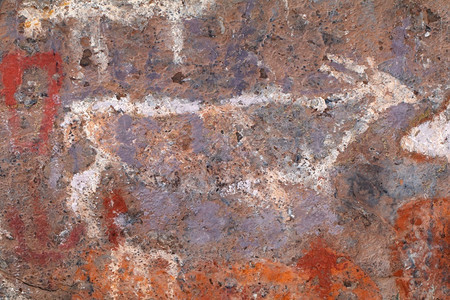 南非北开普部欧兰羚羊的布希门山岩石绘画桑布须曼人史前图片