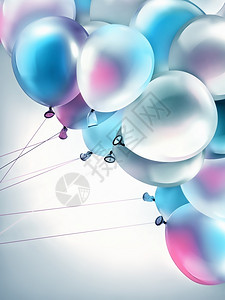 周年纪念日彩色气球图片