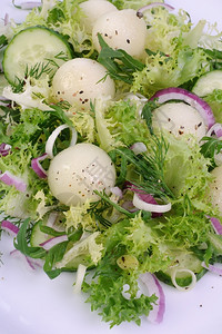芝麻菜饮食维生素阿鲁古拉沙加黄瓜和蛋图片