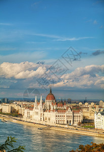 旅行匈牙利布达佩斯议会大厦当天阴云建造害虫图片