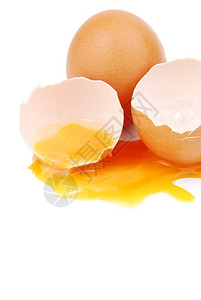 破碎的鸡蛋黄背景图片