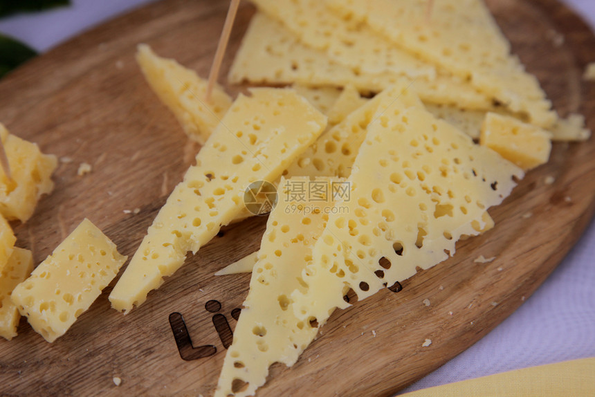 新鲜的有机食物奶酪图片