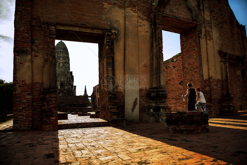 AYUTTHAYAYAYAYAYAYAHAIlandSEP14207年旅游者在泰兰中部的unesco世界遗产所在地Ayuttha图片