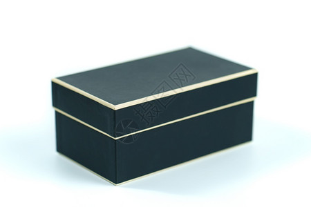纸现代的几何学白色背景上的黑盒图片