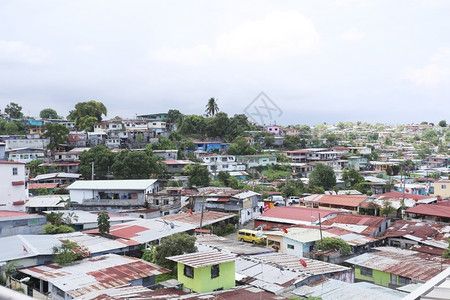 巴拿马城棚户镇空中观察巴拿马米格利托政治的图片