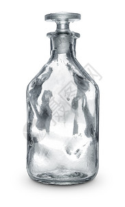 空玻璃瓶无标签药用或医疗的空玻璃瓶无药品或医疗的空玻璃瓶在白色背景上的特拍空清除制药图片