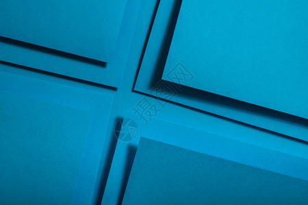 艺术极简主义有机的蓝纸材料设计几何单色形状壁纸设计背景图片