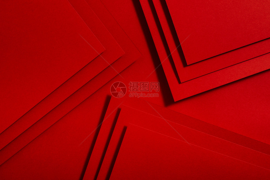 生活条纹抽象的红纸材料设计几何单色形状壁纸设计背景图片