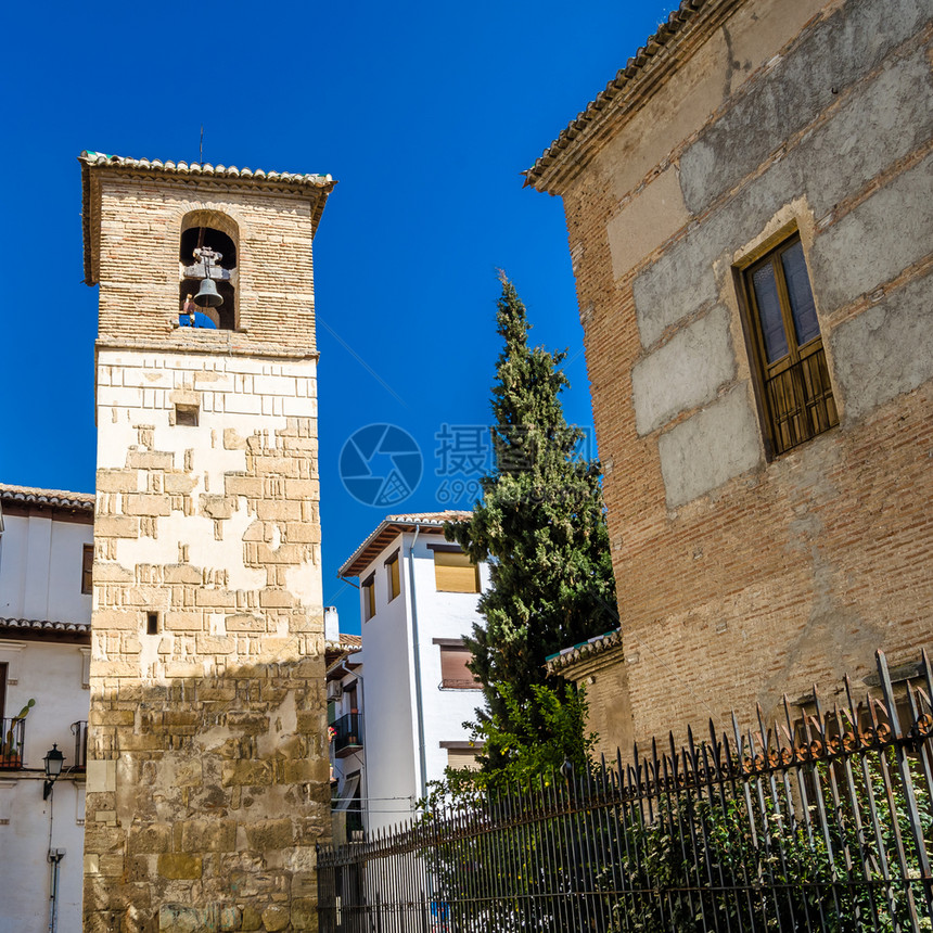 格拉纳达教堂西班牙南部安达卢西亚的宗教建筑塔造图片