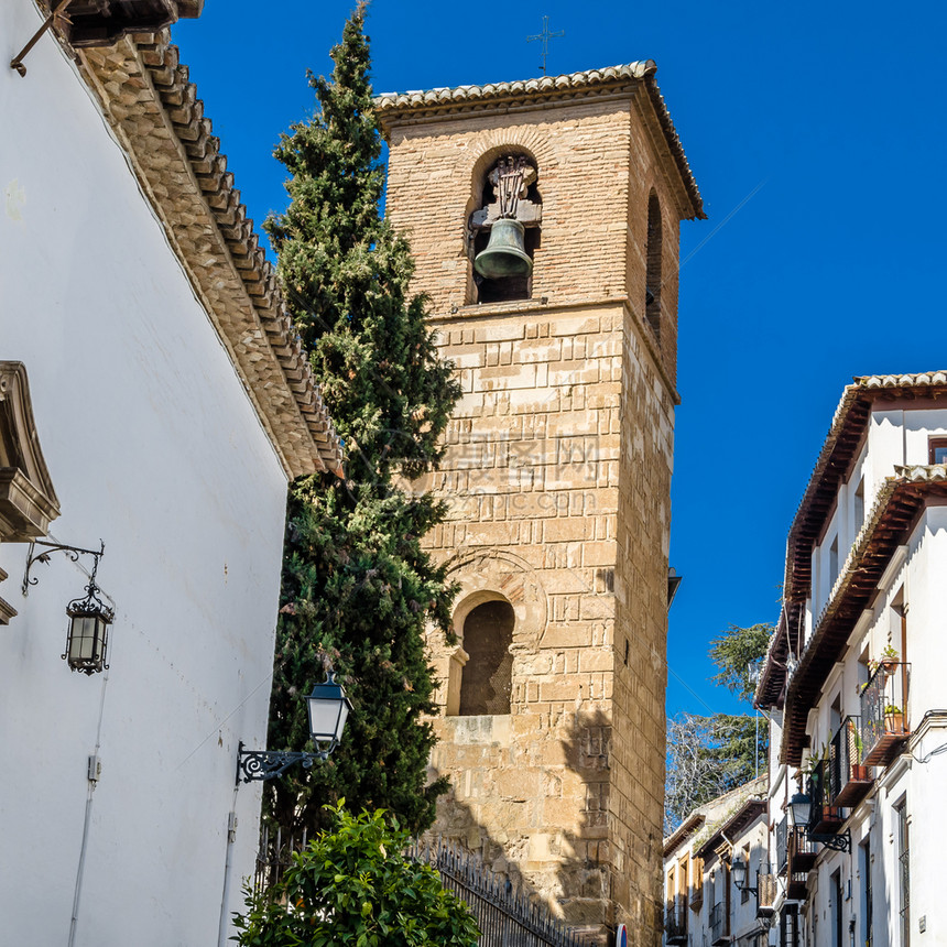 格拉纳达教堂西班牙南部安达卢西亚的宗教建筑造正面历史图片