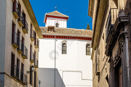 格拉纳达教堂西班牙南部安达卢西亚的宗教建筑吸引力街道西班牙语图片
