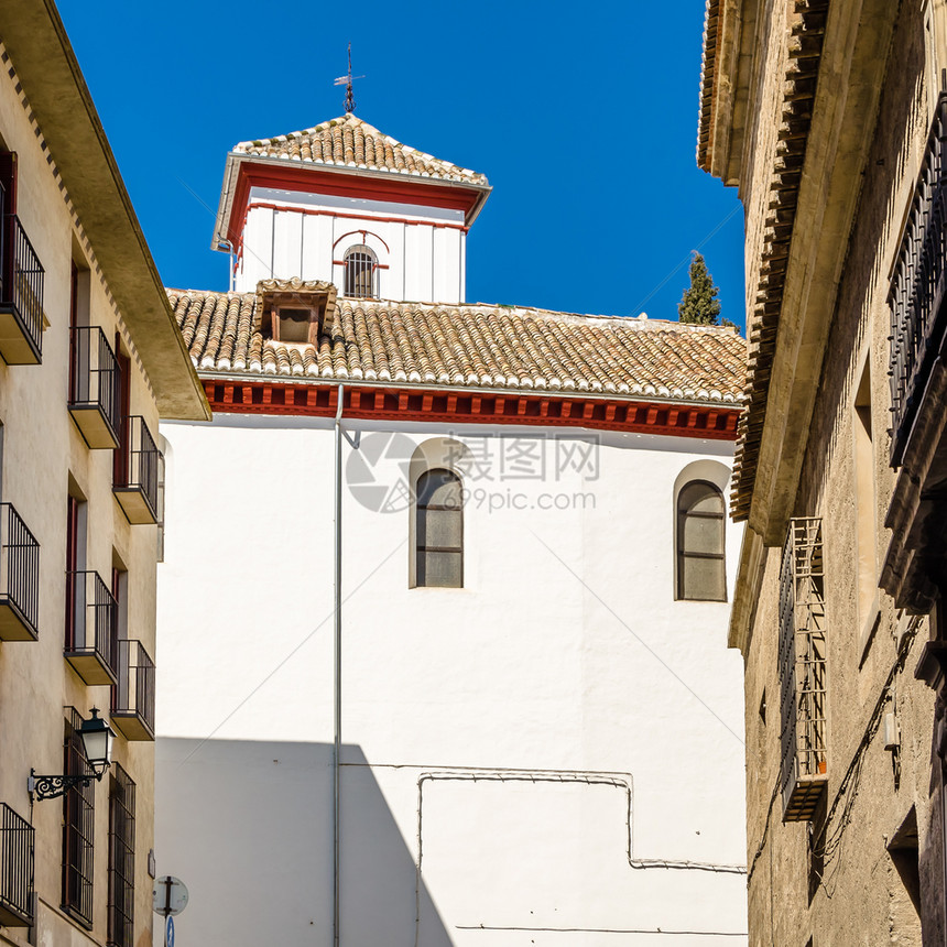 欧洲的格拉纳达教堂西班牙南部安达卢西亚的宗教建筑吸引力外部的图片