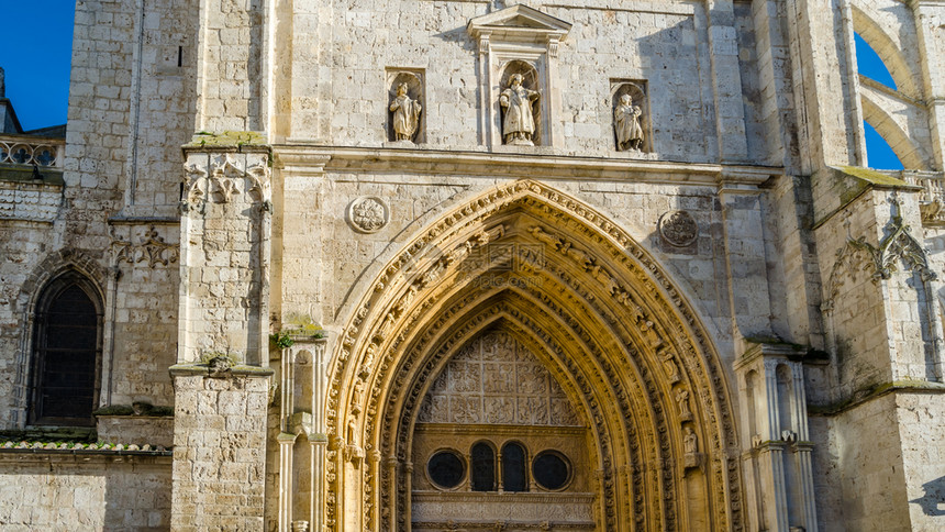 欧洲西班牙帕伦亚卡斯蒂利和里昂哥特大教堂结石宗图片