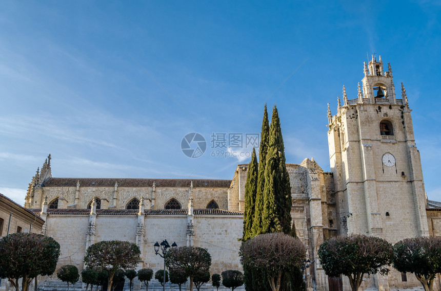 结石西班牙帕伦亚卡斯蒂利和里昂哥特大教堂欧洲遗产图片