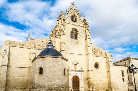 纪念碑西班牙帕伦亚卡斯蒂利和里昂哥特大教堂宗的历史图片