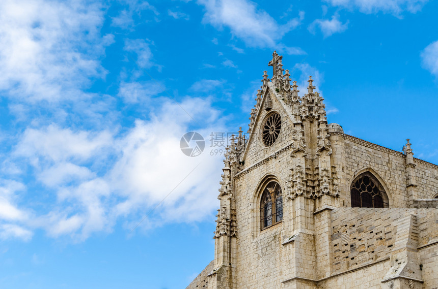 地标西班牙语帕伦亚卡斯蒂利和里昂哥特大教堂欧洲图片
