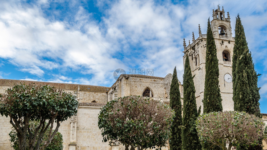 西班牙帕伦亚卡斯蒂利和里昂哥特大教堂旅行历史的宗教图片
