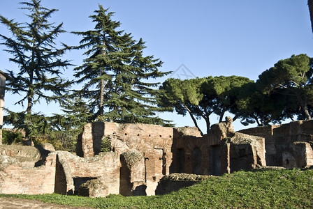 建筑学罗马奥古斯都皇帝老的别墅罗马论坛的一部分著名腭图片