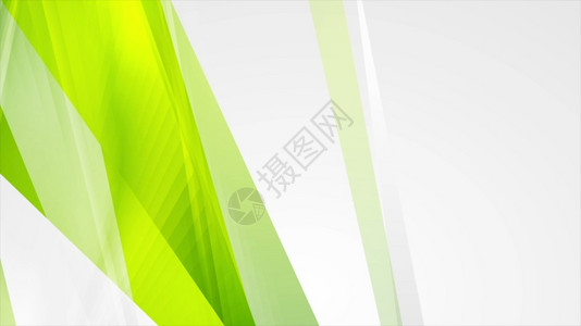 充满活力技术明亮的绿色光条纹抽象背景白色的图片