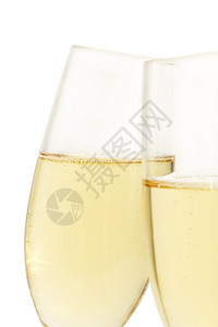 水晶杯素材庆祝葡萄酒白色背景上的其他香槟酒斜面杯庆典设计图片