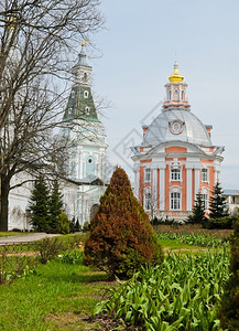 三位一体圆顶俄罗斯塞里吉夫修道院宗教图片