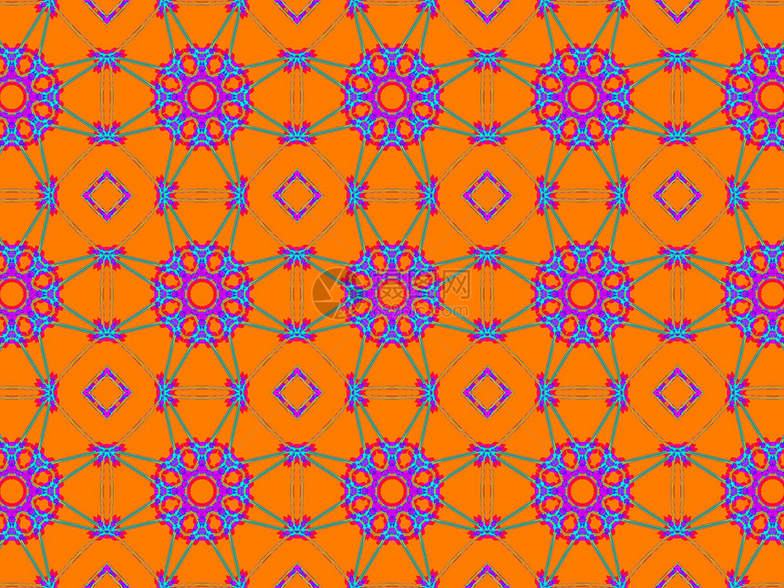 装饰风格阿拉伯语的抽象几何模式图案多彩族裔装饰阿美斯克风格形象的圆圈图片