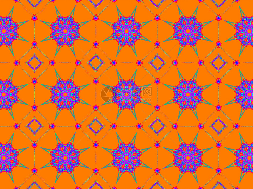 形象的阿拉伯语风格抽象几何模式图案多彩族裔装饰阿美斯克风格装饰丰富多彩图片