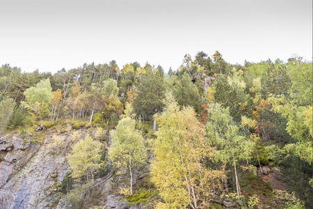 秋天在安道尔的山中爬坡欧洲户外图片