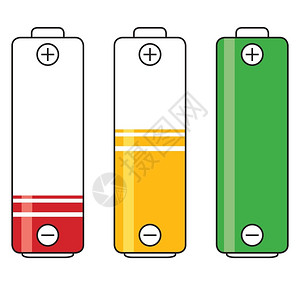 等级电压低充和全池力能水平符号矢量图形向图片