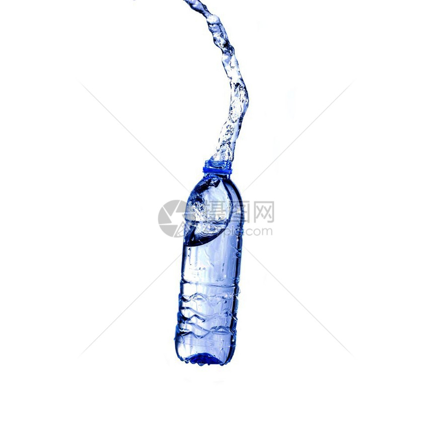 从塑料瓶子上喷水透明清除白色的图片