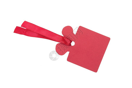 洞红色礼品标签庆典包装图片