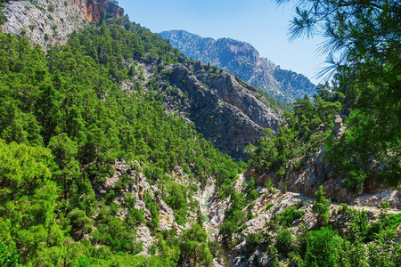 靠近旅游戈努克山附近上叶柳峡谷的景象亚洲图片