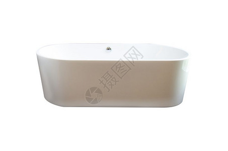 白色背景的浴缸装饰风格室内的洗澡图片