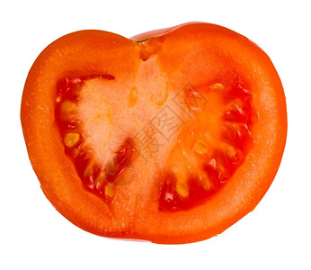 素食主义者番茄片白色背景营养花园图片