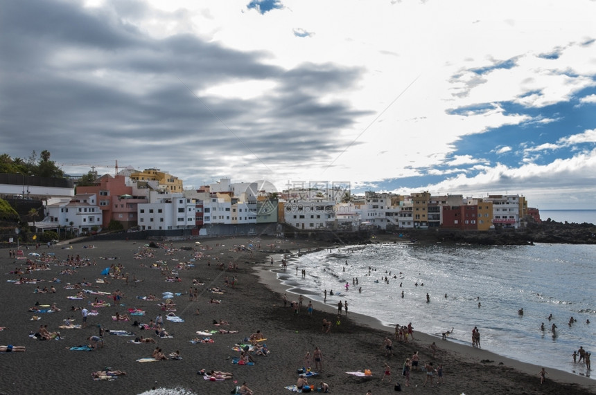 加那利群岛特内里夫Tenerife海乡村的美丽图片