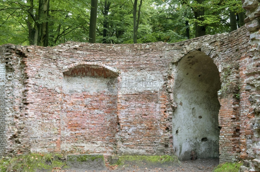 财产基础古董荷兰瓦塞纳尔Wiltzangk庄园古老花的壳洞图片