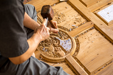木工雕刻头的师之手家具凿图片
