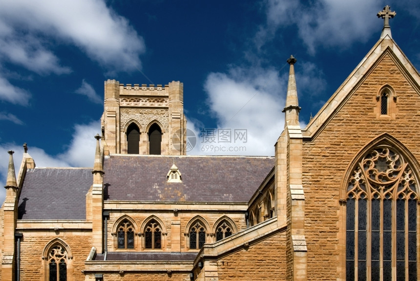 StSaviourrsquos大教堂古尔本新南威士州澳大利亚墙哥特图片