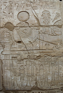 埃及卡纳克大寺庙阿蒙神以公羊形式救助阿蒙神法老非洲伟大的图片