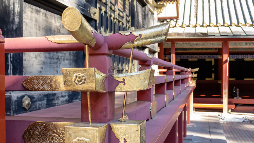 佛教徒寺庙日光本Toshogu神社外楼图片