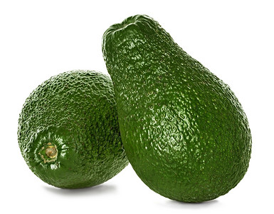 自然棕色的饮食Avocado孤立在白色背景上图片
