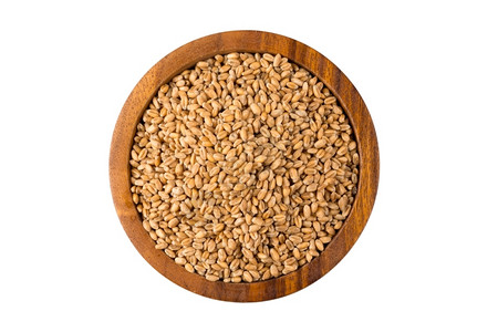 有机的蛋白质底绝缘的木碗中Spelt谷物丁克尔小麦桌子图片